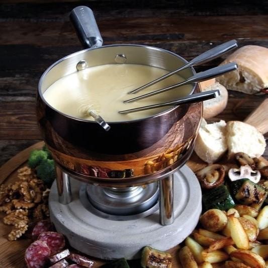 Set à Fondue en cuivre